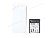 New Replacement White 4300mAh Extended Battery Back Cover Door for Samsung Galaxy S3 III I9300