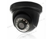 1 4 CMOS 1000TVL 3.6mm 12 LED NTSC IR CUT Security Dome Camera Black
