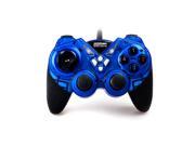 Wired USB Gamepad Double Shock Game Controller Joypad for PC Computer Blue