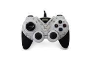 Wired USB Gamepad Double Shock Game Controller Joypad for PC Computer White