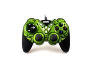Wired USB Gamepad Double Shock Game Controller Joypad for PC Computer Green