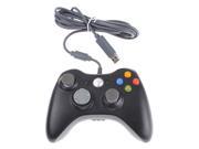 Black Wired USB Controller for Microsoft Xbox 360 Console PC Computer Windows