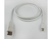 New 6FT Mini DP DisplayPort To DP Male Convertor Cable For MacBook Surface pro3