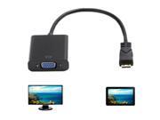 Mini HDMI Male to VGA Female Video Converter Adapter AV TV Cable