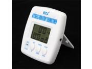 White Digital LCD Thermometer Alarm Cooking Kitchen BBQ Food TA 238