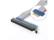 1X To 16X PCI E Extension Extender Cable Ribbon Riser Card Flex Adapter Cable