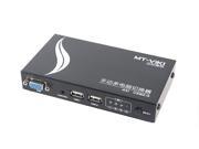 MT 401UK L 4 Port USB 2.0 Manual KVM Switch with Cables Supports Wide Screen 1920 * 1440