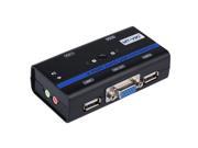 MT 261KL 2 Port Auto VGA USB KVM Switch PC Selector with Audio and Mic Original Cable
