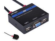 MT 281KL 2 Port Auto Smart USB VGA KVM Switch with Extension Switcher High Resolution
