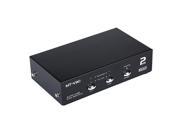 MT 2102DL 2 Port KVM Switch DVI with Audio USB Mouse Keyboard Auto Hotkey Switch PC Host Selector