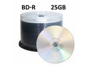 New 100 pcs 4x 25GB BD R Blu ray Blue Ray Blank Media disc discs Logo Top