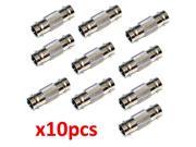 10 Pack Lot BNC CCTV Coax Coaxial Cable Coupler Adapter Connector Female RG59