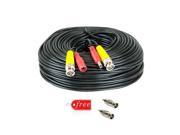 150Ft CCTV Security Camera Siamese Video Power Cable Free BNC RCA Connectors