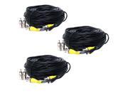 New 3 x 120ft BNC CCTV Video Power Cable CCD Security Camera DVR Wire CCTV Cord