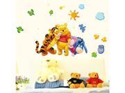 Disney Cartoon Stickers Kindergarten Adornment Can Remove   The Pooh And Tigger Wall Stickers Ay7034