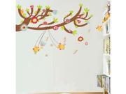 New branches bird swing insects children room wall stickers 1501