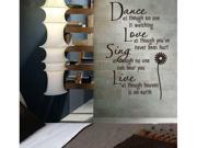 Daisy carved wall stickers English poetry proverbs wall 8034 LA Dance