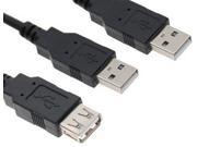 New USB 2.0 male to USB male and female splitter Cable for data and power