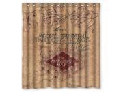 Harry Potter The Marauder's Map Waterproof Shower Curtain High Quality Bathroom Curtain With Hooks 66