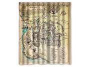 Fashion Design Harry Potter The Marauder's Map Bathroom Waterproof Polyester Fabric Shower Curtain With Hooks 60