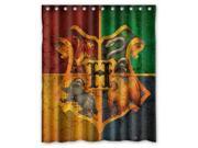 Unique Harry Potter Hogwarts Badge Bathroom Waterproof Polyester Fabric Shower Curtain 60