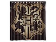 Bathroom Products Polyester Fabric Harry Potter Hogwarts Badge Waterproof Shower Curtain 66