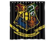 Custom Harry Potter Hogwarts Badge Waterproof Shower Curtain High Quality Bathroom Curtain With Hooks 66