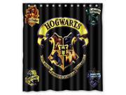 Custom Harry Potter Hogwarts Badge Waterproof Shower Curtain High Quality Bathroom Curtain With Hooks 60