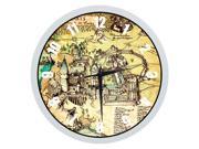 Harry Potter The Marauder's Map - 10 Inch Wall Clock Indoor/Outdoor Decorative Silent Quartz Wall Clock