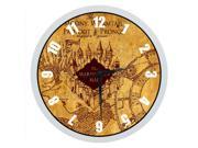 10 inch Elegant Decorative Arabic Numbers Round Silent Quartz Harry Potter The Marauder's Map Wall clock