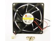 80mm 25mm Case Fan 12V 64CFM PC CPU Computer Cooling 2 Wire Ball Brgs 304*