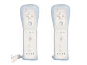 For Nintendo Wii Lot 2 Remote Controller Silicone Case Wrist White