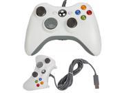 White Wired USB Game Pad Controller For Microsoft Xbox 360 PC Windows