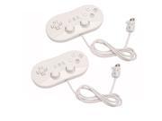 2x Classic Controller for Nintendo Wii Game White