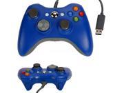 Blue USB Wired Game Pad Controller for Microsoft Xbox 360 PC Windows 7