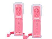 Lot2 Pink Remote Controller Built in Motion Plus for Nintendo Wii