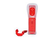 Red Remote Built in Motion Plus Controller Silicone Case for Nintendo Wii