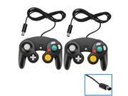 2X Wired Shock Game Controller Joypad Pad for Nintendo Gamecube GC WII