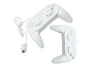 Lot 2 Hot White Classic Pro Controller for Nintendo Wii Remote Best