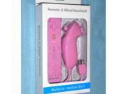 Built in Motion Plus Nunchuk for Nintendo Wii or Wii U PINK
