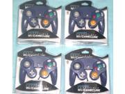 Lot of 4 Controllers for Nintendo GameCube or Wii INDIGO Purple