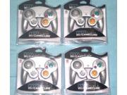 Lot of 4 Controllers for Nintendo GameCube or Wii PLATINUM SILVER