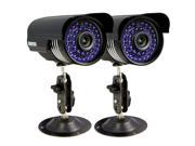 New 2 x 1200TVL CCTV Surveillance Security Day Night 3.6mm Outdoor Waterproof Camera