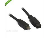 NEW 6FT 1.8M Black Firewire 800 to 400 9 Pin to 4 Pin Lead Cable IEEE1394B