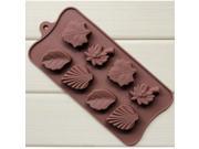 DIY Silicone Ice Cube Muffin Chocolate Cake Cookie Cupcake Candy Leaf Shape Soap Molds