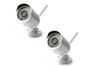 2 White Wireless WiFi HD Outdoor Indoor Day Night Mini Bullet IP Network Security Camera New