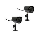 2 CCTV Surveillance Home Security Indoor Outdoor 30IR Leds Day Night Vision Camera