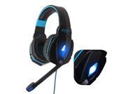 Stereo Game Gaming Headphone Deep Bass Headset Earphone EACH G4000 Mic Microphone Surround LED Light for PC Computer Game