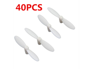 40PCS Cheerson CX-10 Quadcopter Propellers Blade Prop White Spare Set CW CCW White