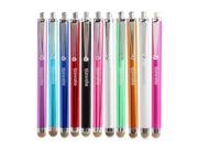 11 Pcs Colors Universal Metal Mesh Micro Fibre Tip Pen style Stylus For Apple iPod touch 5 iPhone 6 5 5s Galaxy Note 4 3 Galaxy S5 4 Galaxy Mega Galaxy Note 1